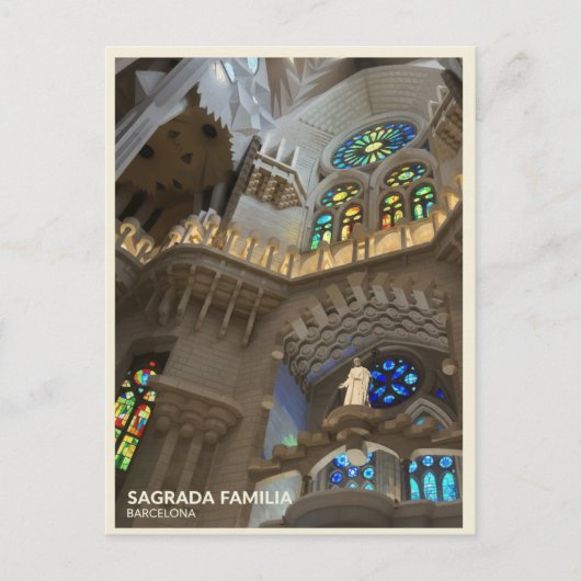 Carte Postale Sagrada Familia Cathedral (Devant)