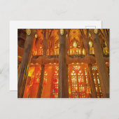 Carte Postale Sagrada Familia. Intérieur. Vue 17. (Devant / Derrière)