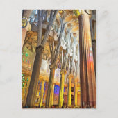 Carte Postale Sagrada Familia. Intérieur. Vue 9. (Devant)