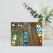 Carte Postale Sagrada Familia Interior (Debout devant)