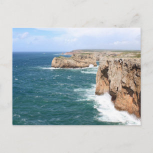Carte Postale Sagres Algarve littoral accidenté