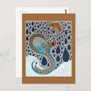 Carte Postale Sahara Pearls Tribal Exotic Peacock