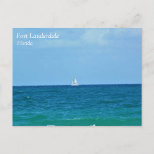 Carte Postale Sailboat, fort Lauderdale, Floride