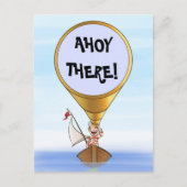 Carte Postale Sailor avec un télescope saluant (Devant)