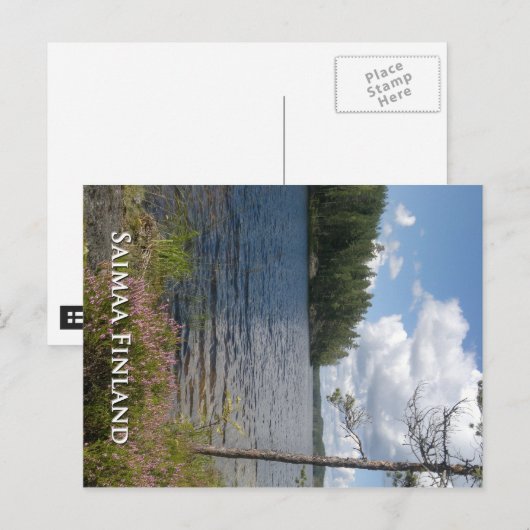 Carte Postale Saimaa Finlande (Devant / Derrière)