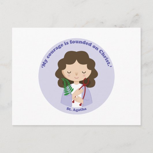 Carte Postale Saint Agatha (Devant)