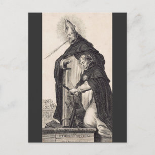 Carte Postale Saint Albert le Grand et saint Thomas d'Aquin