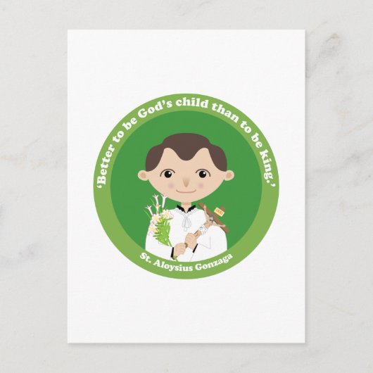 Carte Postale Saint Aloysius Gonzaga (Devant)