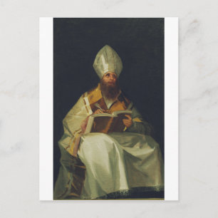 Carte Postale Saint Ambrose par Francisco de Goya