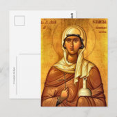 Carte Postale Saint Anastasia, le guérisseur orthodoxe chrétien (Devant / Derrière)