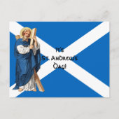 Carte Postale Saint André l'Apôtre et le drapeau de l'Ecosse (Devant)