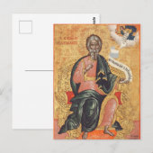 Carte Postale Saint André l'apôtre Icône orthodoxe (Devant / Derrière)