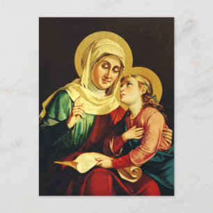 Carte Postale Saint Ann et Vierge Marie