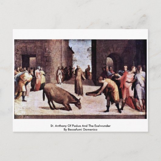 Carte Postale Saint Antoine De Padoue Et L'Eselwunder (Devant)