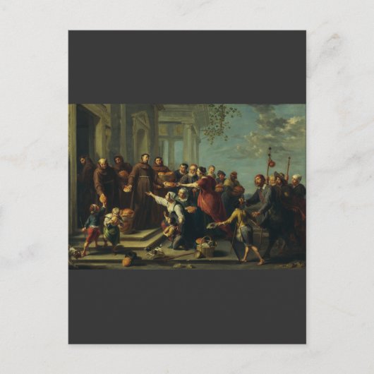 Carte Postale Saint Antoine de Padoue par Willem van Herp (Devant)