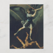 Carte Postale Saint Archange Michael bat le diable (Devant)