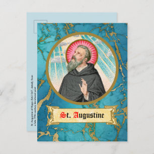 Carte Postale Saint Augustin d'Hippo (SAU 047 ; détail)