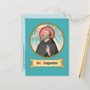 Carte Postale Saint Augustin d'Hippo (SAU 047 ; détail)