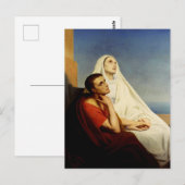 Carte Postale Saint Augustin et Saint Monica (Devant / Derrière)
