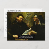 Carte Postale Saint Augustin et Saint Monica (Devant / Derrière)