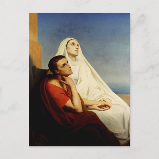 Carte Postale Saint Augustin et Sainte Monique (Devant)