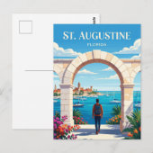 Carte Postale Saint-Augustin États-Unis (Devant / Derrière)