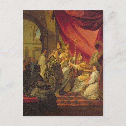 Carte Postale Saint Augustin ordonnée comme évêque (Devant)