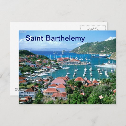 Carte postale Saint-Barthélemy (Devant / Derrière)