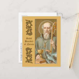 Carte Postale Saint Benoît de Nursia (JM 07)