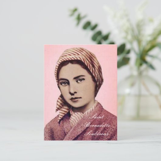 CARTE POSTALE SAINT BERNADETTE SOUBIROUS (Debout devant)