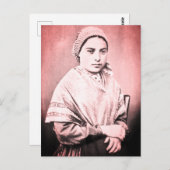 Carte Postale Saint Bernadette Soubirous enfant (Devant / Derrière)