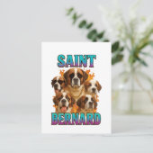 Carte Postale Saint-Bernard  (Debout devant)