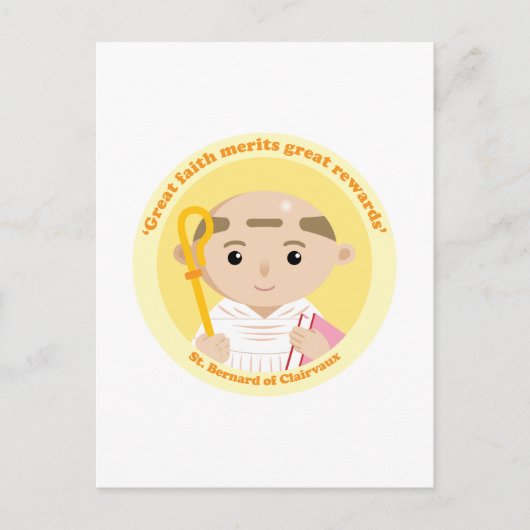 Carte Postale Saint Bernard de Clairvaux (Devant)