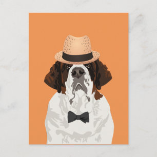 Carte postale Saint Bernard Dog pour Amoureux de l