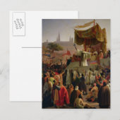 Carte Postale Saint Bernard Prêcher la deuxième croisade (Devant / Derrière)