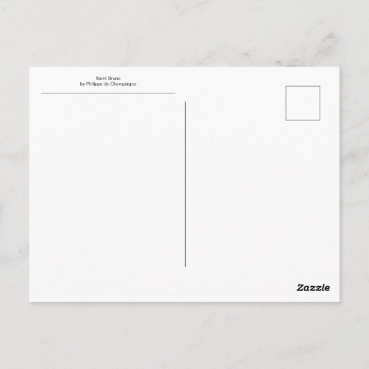 Carte Postale Saint Bruno par Philippe de Champaigne (Dos)