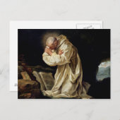 Carte Postale Saint-Bruno prier dans le désert, 1763 (Devant / Derrière)