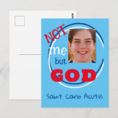Carte Postale Saint Carlo Acutis (Devant / Derrière)