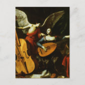 Carte Postale Saint Cecilia et l'ange par Carlo Saraceni (Devant)