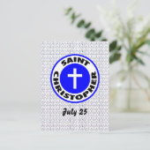 Carte Postale Saint Christopher (Debout devant)