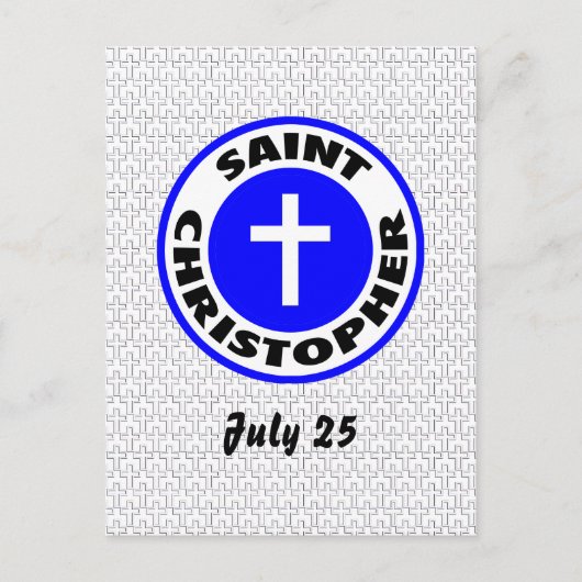 Carte Postale Saint Christopher (Devant)