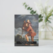 Carte Postale Saint Christopher avec Christ bébé (Debout devant)