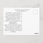 Carte Postale Saint Christopher avec Christ bébé (Dos)