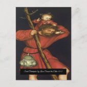 Carte Postale Saint Christopher avec le Christ enfant (Devant)