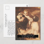 Carte Postale Saint Christopher avec l'Enfant Christ (Devant / Derrière)