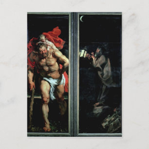 Carte Postale Saint Christopher et l'ermite