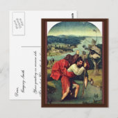 Carte Postale Saint Christopher. Par Hieronymus Bosch (Devant / Derrière)