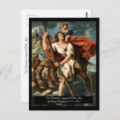 Carte Postale Saint Christopher Patron saint des voyageurs (Devant / Derrière)