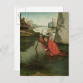 Carte Postale Saint Christopher portant l'enfant Christ (Devant / Derrière)