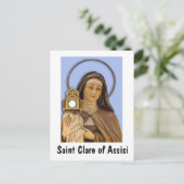 Carte Postale Saint Clare Assisi (Debout devant)